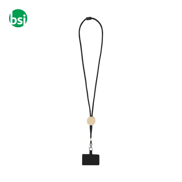 Lanyard per smartphone dettagli in bambù Adhab -  8