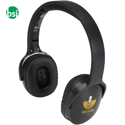 Cuffie Bluetooth over-ear in plastica riciclata Ancha - Immagine 2