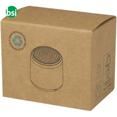 Speaker Bluetooth wireless in plastica riciclata 3W Velkis - Immagine 3