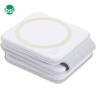 Caricabatterie wireless pieghevole 3 in 1 da 15W Armus - Immagine 6