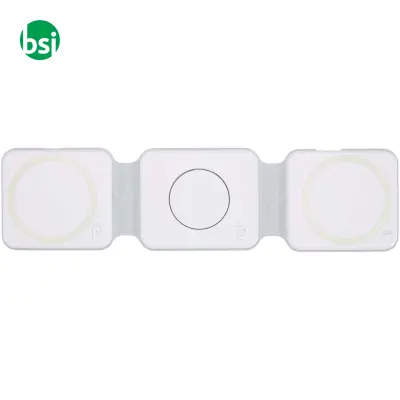 Caricabatterie wireless pieghevole 3 in 1 da 15W Armus - Immagine 4