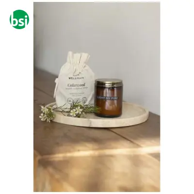 Candela profumata al legno di cedro Wellmark - Immagine 4