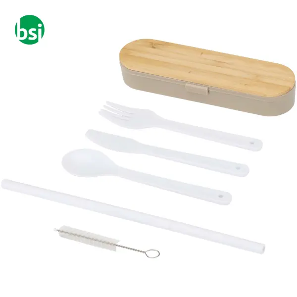 Set di posate con coperchio in bambù Runa -  9