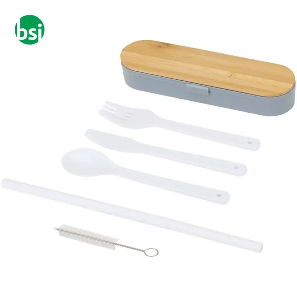 Set di posate con coperchio in bambù Runa -  10