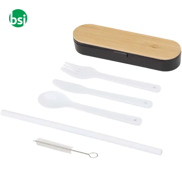 Set di posate con coperchio in bambù Runa -  11