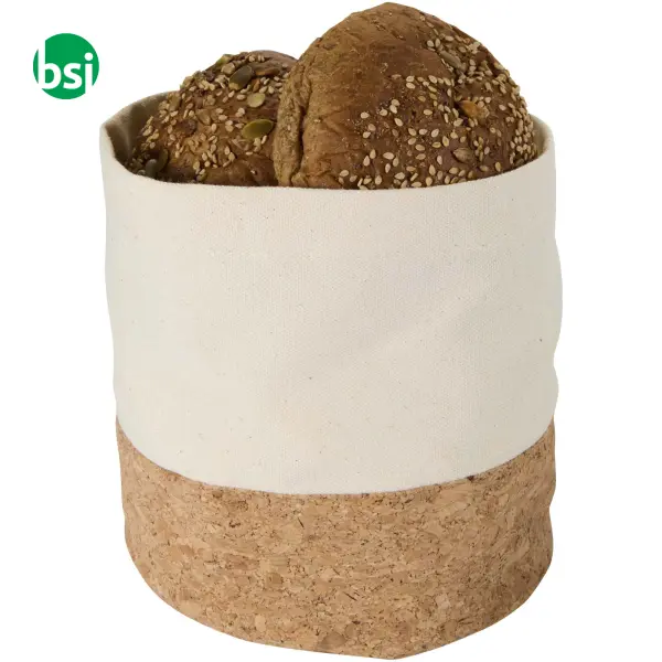 Cestino per pane in cotone e sughero Toma -  1