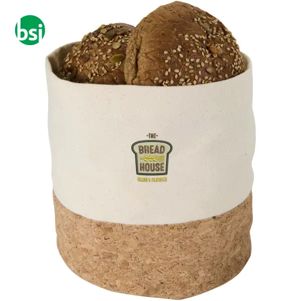 Cestino per pane in cotone e sughero Toma -  2