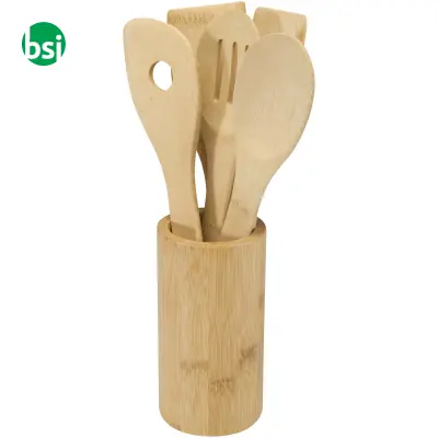 Set utensili da cucina in bambù Tala