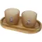 Set vassoio legno con bicchieri in vetro Male - Anteprima 2