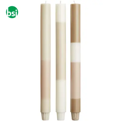 Set 3 candele effetto roccia calcarea Originalhome - Immagine 3