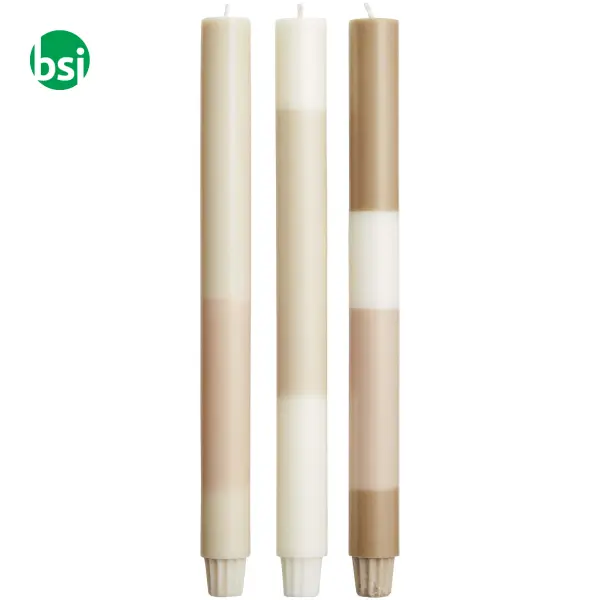 Set 3 candele effetto roccia calcarea Originalhome -  3