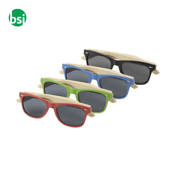 Occhiali da sole personalizzati in bamboo Sun Ray -  1