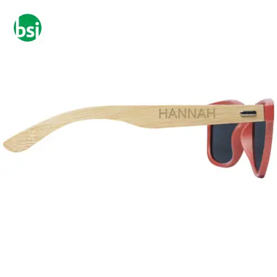 Occhiali da sole personalizzati in bamboo Sun Ray - Immagine 3