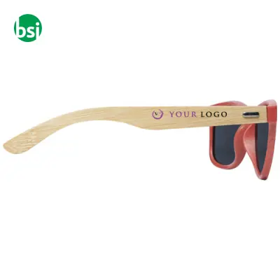 Occhiali da sole personalizzati in bamboo Sun Ray - Immagine 2
