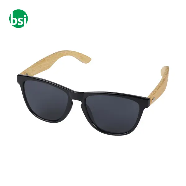 Occhiali da sole in bamboo personalizzabile Sun Ray -  1
