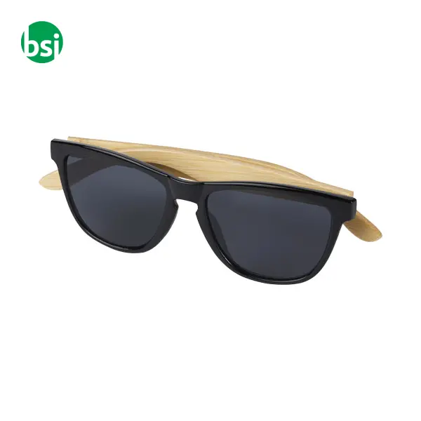 Occhiali da sole in bamboo personalizzabile Sun Ray -  4