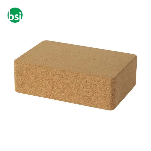 Mattoncino personalizzato per yoga in sughero Trikona -  1