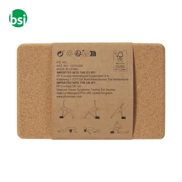 Mattoncino personalizzato per yoga in sughero Trikona -  4