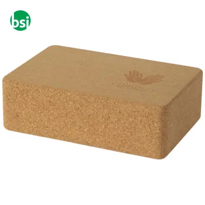 Mattoncino personalizzato per yoga in sughero Trikona - Immagine 2