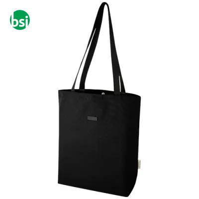 Shopper personalizzate in canvas riciclato 14L Joey - Immagine 10