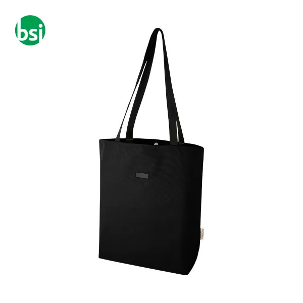 Shopper personalizzate in canvas riciclato 14L Joey -  10