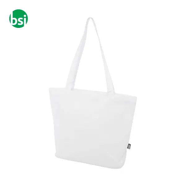 Shopper in materiale riciclato con cerniera Panama -  6