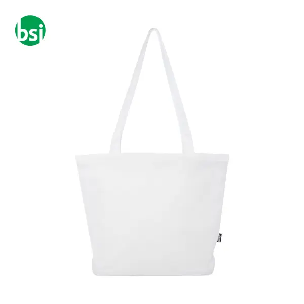 Shopper in materiale riciclato con cerniera Panama -  3