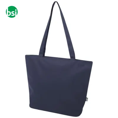 Shopper in materiale riciclato con cerniera Panama - Immagine 8