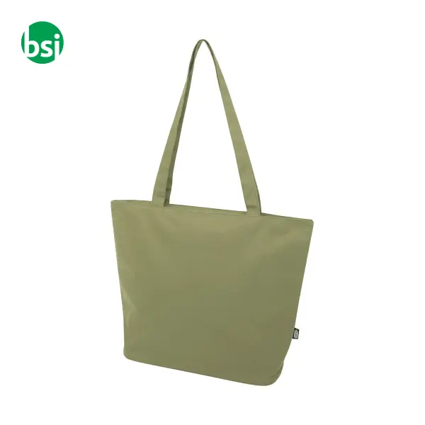 Shopper in materiale riciclato con cerniera Panama -  9