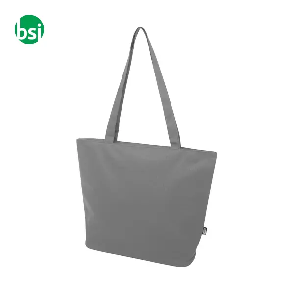 Shopper in materiale riciclato con cerniera Panama -  10