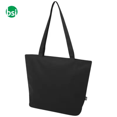 Shopper in materiale riciclato con cerniera Panama - Immagine 11