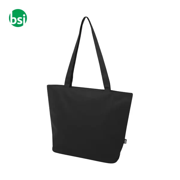 Shopper in materiale riciclato con cerniera Panama -  11