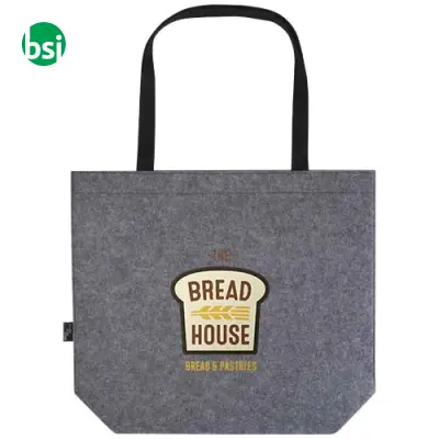 Tote bag a soffietto in feltro riciclato Felta - Immagine 2