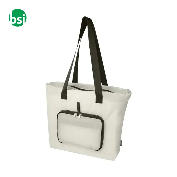 Tote bag pieghevole in PET riciclato da 12 litri EcoFold -  6
