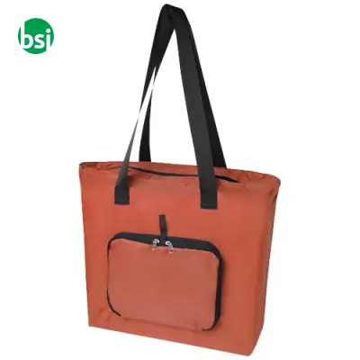 Tote bag pieghevole in PET riciclato da 12 litri EcoFold - Immagine 7