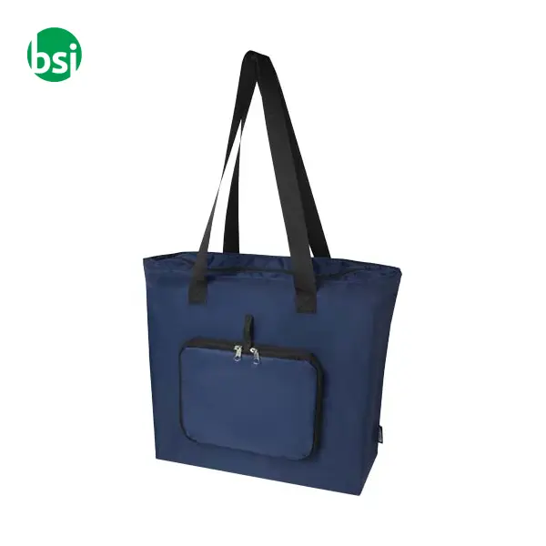 Tote bag pieghevole in PET riciclato da 12 litri EcoFold -  9