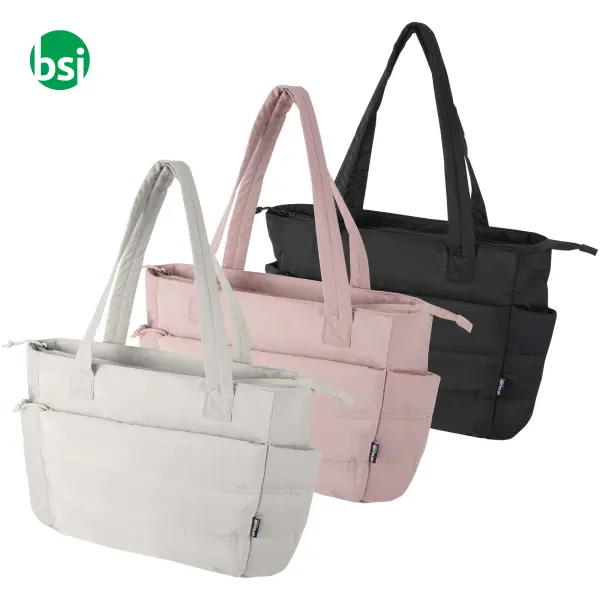 Tote bag portatile 15,6'' in materiale riciclato 18L Puffer -  7