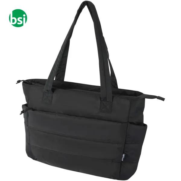 Tote bag portatile 15,6'' in materiale riciclato 18L Puffer -  10