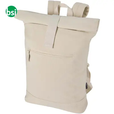 Zaino rolltop per portatile materiale riciclato 16L Recanvas - Immagine 9