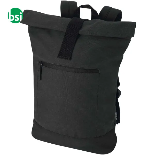 Zaino rolltop per portatile materiale riciclato 16L Recanvas -  11
