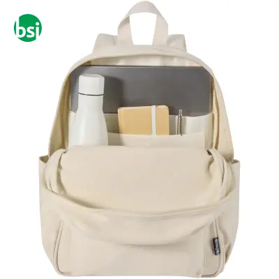Zaino città porta PC 15'' in materiale riciclato 16L Recanvas - Immagine 5