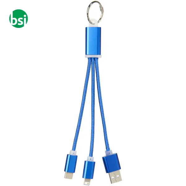Cavo di ricarica 3 in 1 con clip Metal -  4