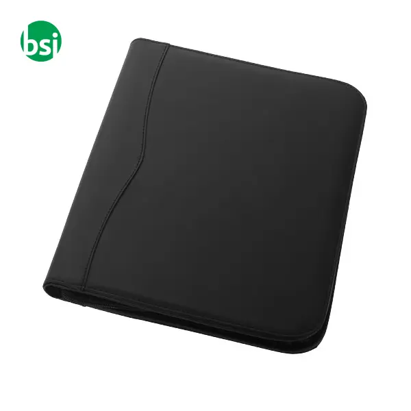 Cartella con blocco personalizzabile A4 con cerniera Ebony -  5