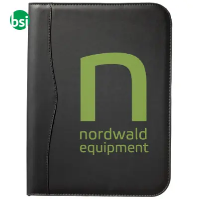 Cartella con blocco personalizzabile A4 con cerniera Ebony - Immagine 3