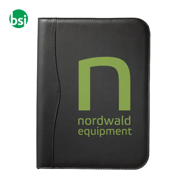 Cartella con blocco personalizzabile A4 con cerniera Ebony -  3