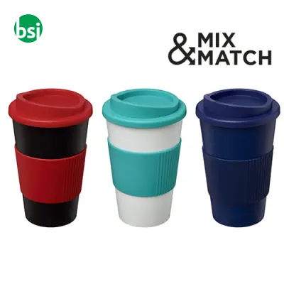 Bicchiere termico personalizzabile 350ml con grip