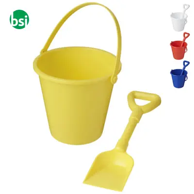 Secchiello e paletta in plastica riciclata Tides