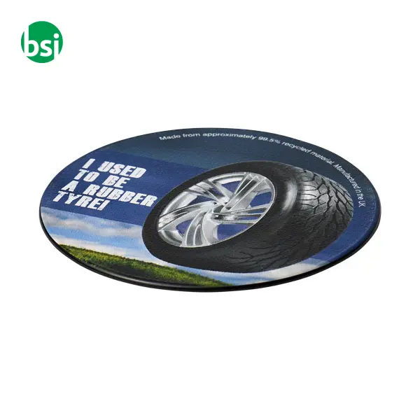 Sottobicchiere rotondo in gomma Brite-Mat -  4