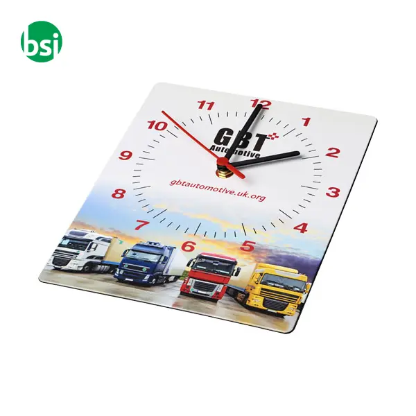 Orologio da parete personalizzabili rettangolare Brite-Clock -  1