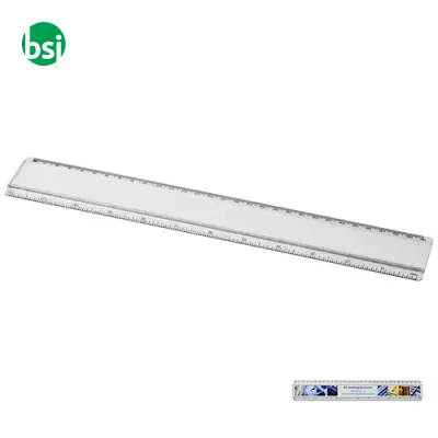 Righello personalizzabile 30cm con inserto di carta Ellison